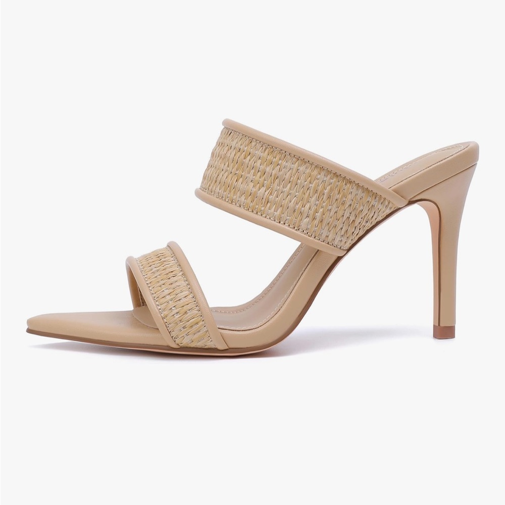 Pointed Toe Braided Stiletto Heels